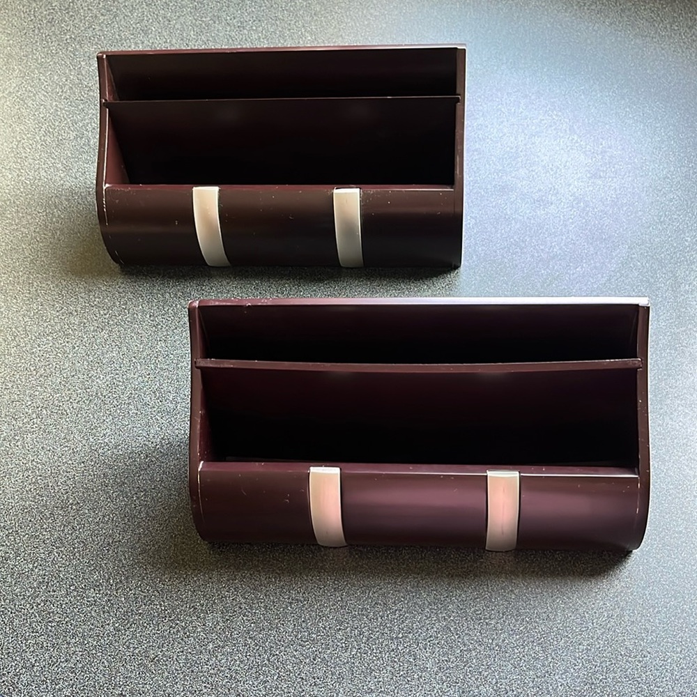 Two desk organizers
